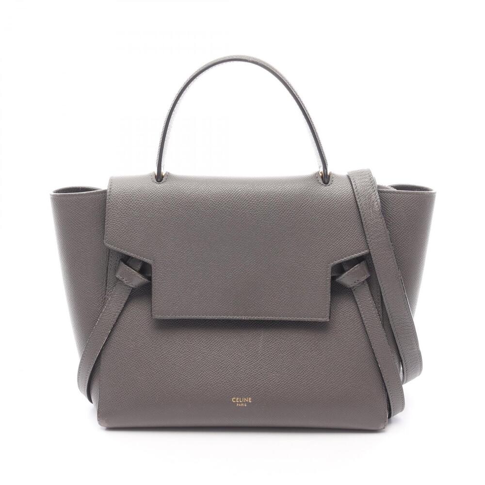 Celine BELT BAG Handbag Leather Gray